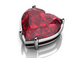 Ruby or Rodolite gemstone (high resolution 3D image)