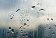 Drops of water on glass