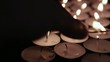 Hand lighting tea light candles with match