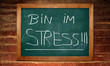 Kreidetafel - Stress