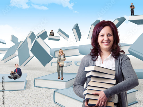 Photo: books concept books concept