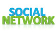 Illustration: 3d word SOCIAL NETWORK 3d word SOCIAL NETWORK
