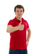 A man shows the joy