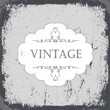 Vintage grunge card in monochrome gamut. Vector