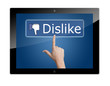 Tablet dislike button
