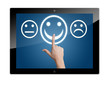 Tablet feedback button