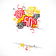 Vector: Promo - pourcentages Promo - pourcentages
