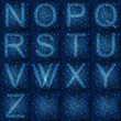 Glowing fonts on digital abstract background