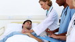 Medical team taking care of a patient