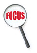 Foto: Magnifying glass with focus Magnifying glass with focus