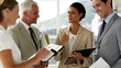 Business people discussing the plan