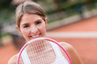 Portrait of a tennis player