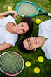 Couple of tennis players