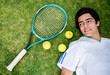 Photo: Portrait of a tennis player Portrait of a tennis player