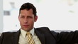 Businessman looking anxious