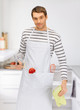 handsome man with knife