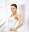 Photo: woman in blank white t-shirt woman in blank white t-shirt