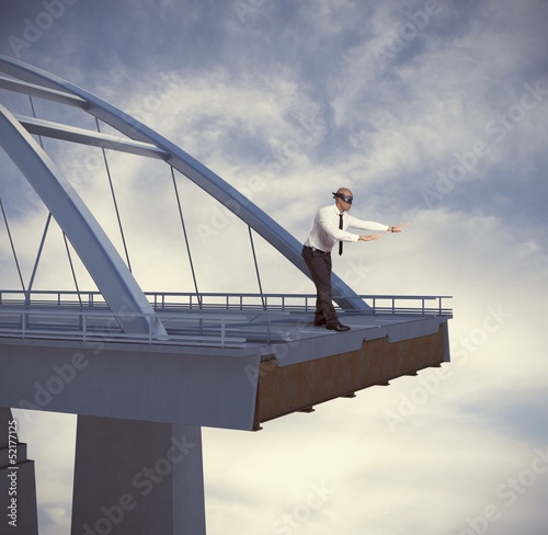 Photo: Difficulty and problems in business Difficulty and problems in business