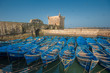 Fisherman boats in Essaouira port, Morocco