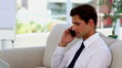 Business man on phone