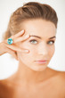 Photo: woman with one jewelry ring woman with one jewelry ring