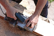 Carpenter with electric planes