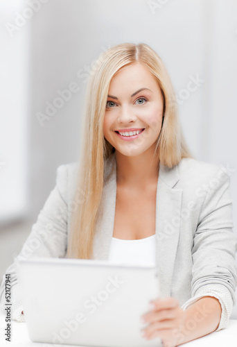 Photo: businesswoman with laptop businesswoman with laptop