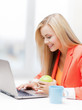 Photo: businesswoman with laptop businesswoman with laptop