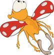 Ladybird from a fairy tale. Cartoon