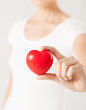 woman hands with heart