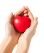 woman hands with heart