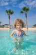 Child in swimming pool