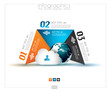 Vector: Infographic design template with paper tags Infographic design template with paper tags