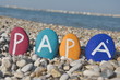Foto: Papà, italian father name on stones Papà, italian father name on stones