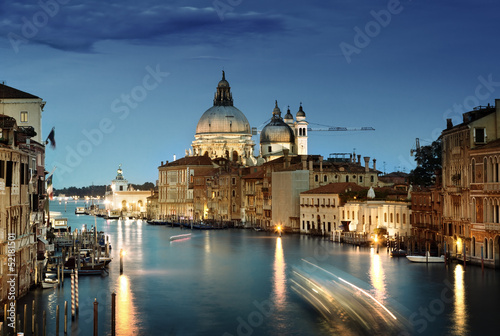 Photo: Grand Canal and Basilica Santa Maria della Salute, Venice, Italy Grand Canal and Basilica Santa Maria della Salute, Venice, Italy