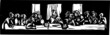 Last Supper Woodcut