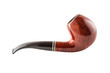 Retro tobacco pipe on a white background