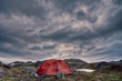 Photo: Camping bei Sturm in Norwegen Camping bei Sturm in Norwegen