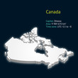 3d map of Canada