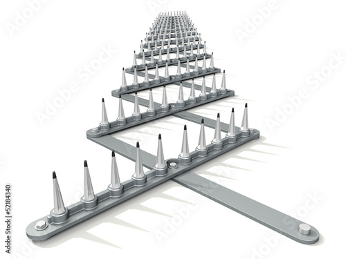 Illustration: Spike strip Spike strip