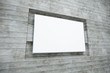 Illustration: blank white billboard blank white billboard