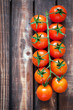Fresh cherry tomatoes on a branch, selective focus