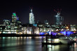 London skyline at night