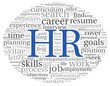 Illustration: Human resources concept in tag cloud Human resources concept in tag cloud