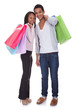 Young Couple With Shopping Bags