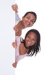 Young Couple Holding Placard