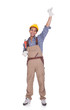 Photo: Excited construction worker Excited construction worker