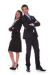 Foto: Portrait Young Business Couple Portrait Young Business Couple