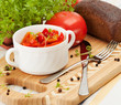 Lecho which is an Hungarian thick vegetable stew