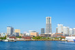 Foto: Scenic view of the MM21 City in Yokohama, Japan. Scenic view of the MM21 City in Yokohama, Japan.